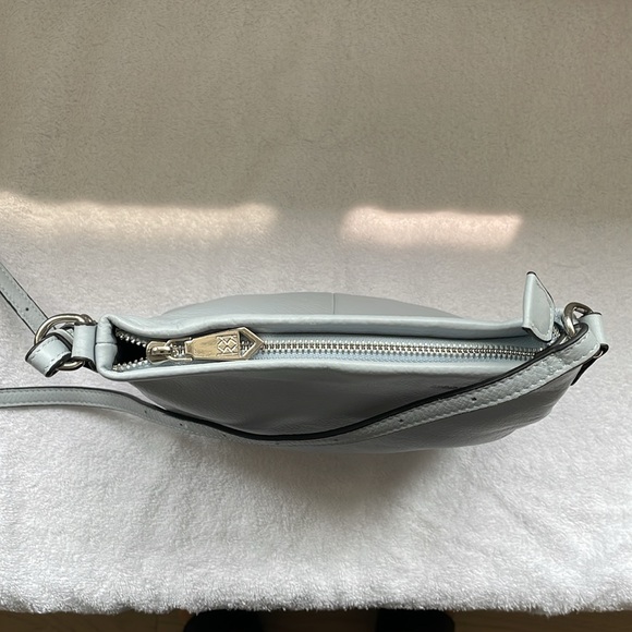 CHRISTOPHER KON Pastel Blue Genuine Leather Crossbody Handbag - Picture 5 of 16